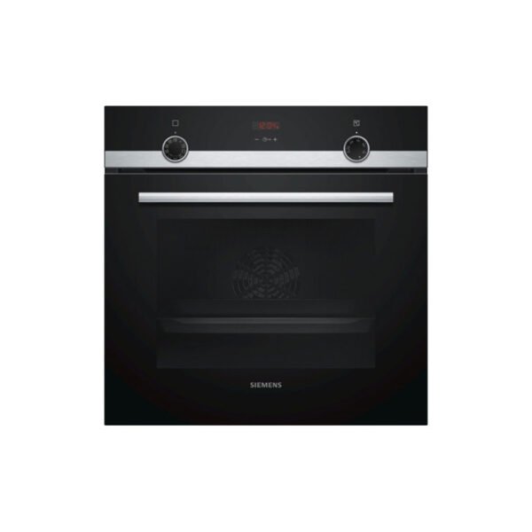 Siemens HB514FBR0T built-in electric oven front view stainless steel