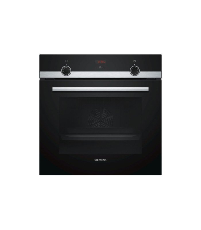 Siemens HB514FBR0T built-in electric oven front view stainless steel