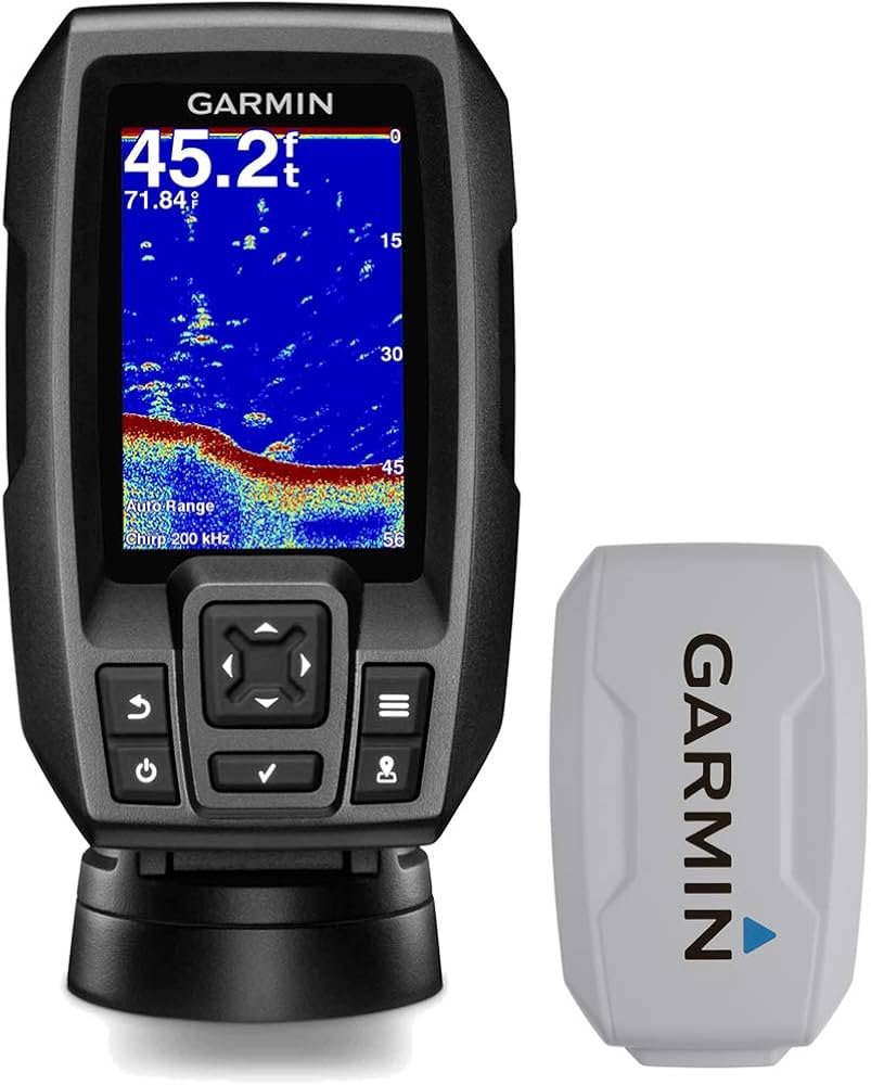 Garmin Striker 4 fish finder with CHIRP sonar and built-in GPS display