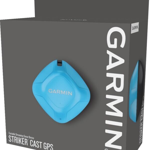 Garmin Striker Cast GPS castable fish finder floating in water