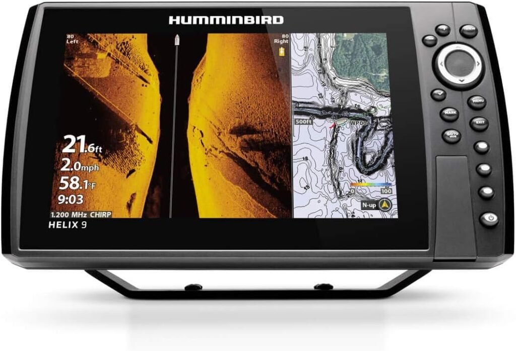 Humminbird HELIX 9 CHIRP MEGA SI+ G4N fish finder display