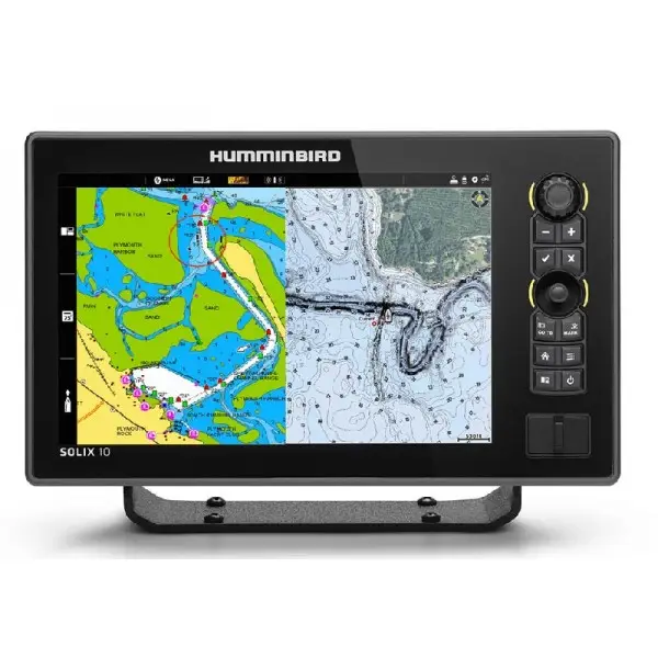 Humminbird SOLIX 10 CHIRP Mega SI+ fish finder sonar display