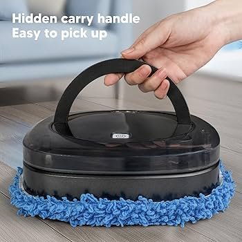robot vacuum cleaner cleaning living room floor