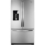 Whirlpool WRF989SDAM side-by-side fridge front view