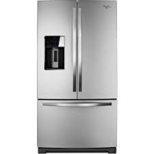 Whirlpool WRF989SDAM side-by-side fridge front view